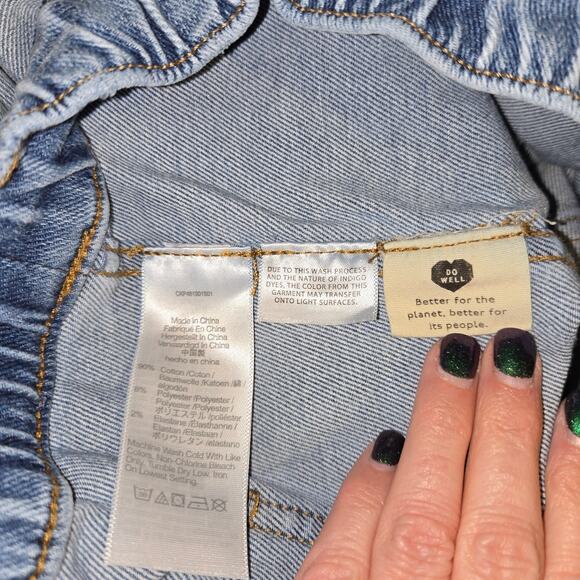 Madewell High Rise Elastic waist relaxed fit pull on jeans sz M - Picture 4 of 5